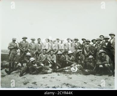 Italians marine soldiers in Tientsin - Tianjin China - 1924-25 Stock Photo