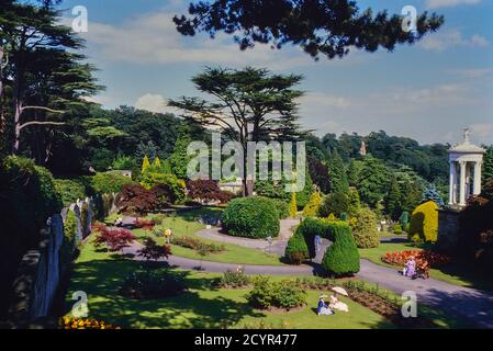 Alton Towers Gardens, Staffordshire, England, UK. Circa 1980's Stock Photo