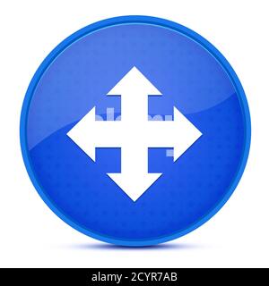 Button Aesthetic Rounded Delivery aesthetic glossy blue round button abstract illustration Stock ...