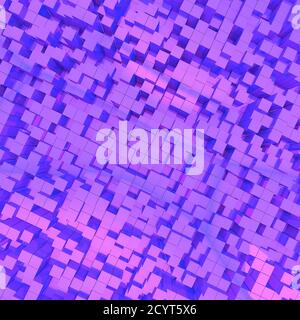 Purple abstract image of cubes background Stock Photo