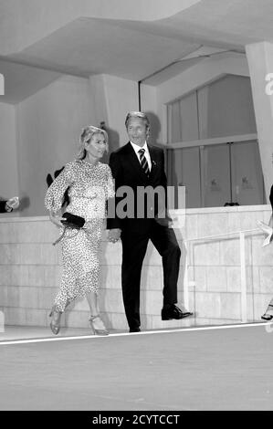Hanne Jacobsen and Mads Mikkelsen attend the MISS MARX premiere during the 77th Venice Film Festival 2020. Stock Photo