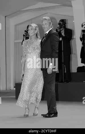 Hanne Jacobsen and Mads Mikkelsen attend the MISS MARX premiere during the 77th Venice Film Festival 2020. Stock Photo