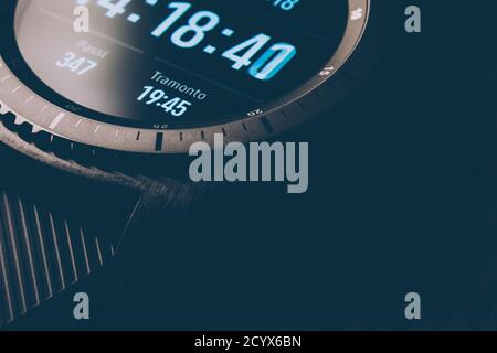 Digital Clock - close up details Stock Photo