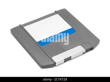 Computer Floppy Disk Isolated on White Background. Stock Photo