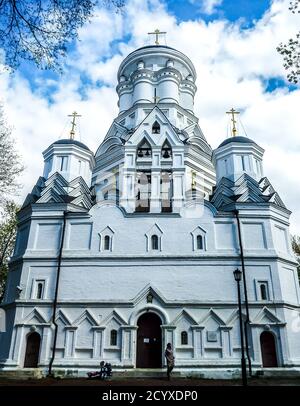 Christian Orthodox Church of Beheading of St. John the Forerunner in Kolomenskoye. Moscow, Russia Stock Photo