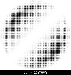 Circle halftone, screentone vector illustrations. Dots, dotted, speckles vector illustration Stock Vector