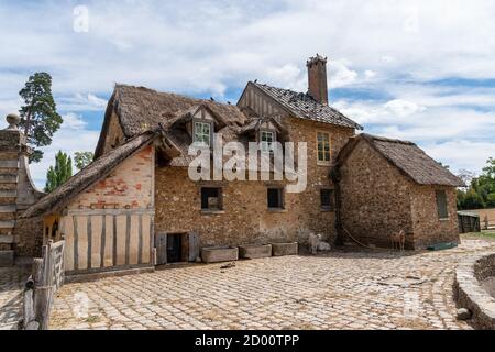 Farm in Marie-Antoinette's Estate near Versailles Palace - France Stock Photo