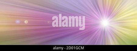 Dynamic lines of light. Light from central point. Bright flash of light. Dynamic movement in space. Stock Photo