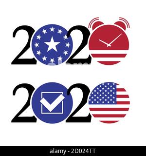 2020 United States presidential election concept Stock Vector