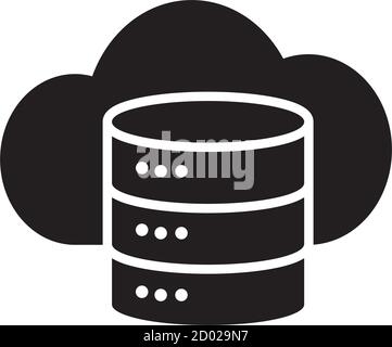 Silhouette Cloud Storage, Data analysis, database, network technology ...