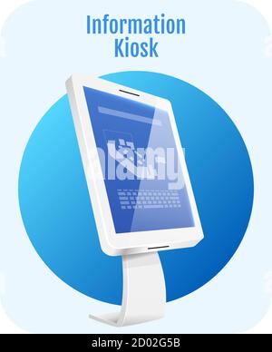 Digital interactive board icon cartoon vector. Information display ...