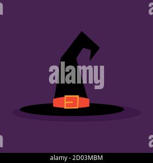 Witch hat icon. Halloween season icon - Vector Stock Vector