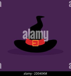 Witch hat icon. Halloween season icon - Vector Stock Vector