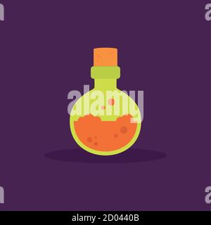 Poison bottle icon. Halloween season icon - Vector Stock Vector