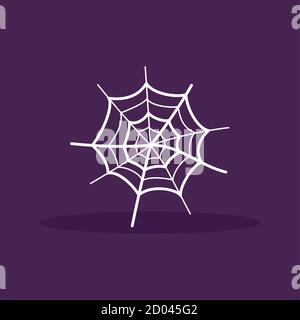 Isolated spider web icon. Halloween season icon - Vector Stock Vector