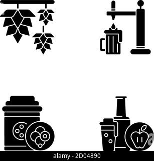 Draught beer black glyph icon Stock Vector Image & Art - Alamy