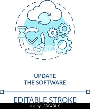 Update software concept icon Stock Vector