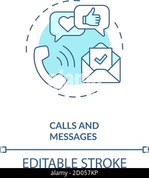 Calls and messages concept icon Stock Vector Image & Art - Alamy