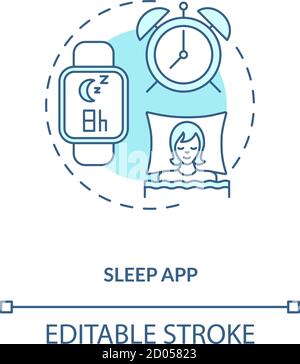 Sleep Monitoring concept. Digital technology in tracking sleep quality ...