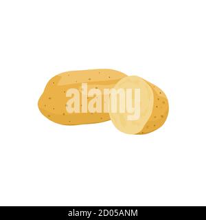 Isolated Potato vector design on White background Stock Vector