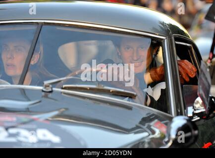 Lavinia Borromeo, wife of John Elkann, takes her son Leone to shop downtown Featuring: Lavinia ...