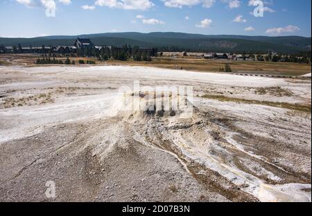 Stunning geysers in Yellowstone National Park, Wyoming, USA Stock Photo