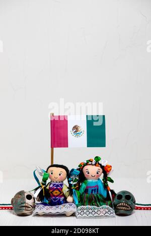 Mexican Independence day arrangement dolls Stock Photo