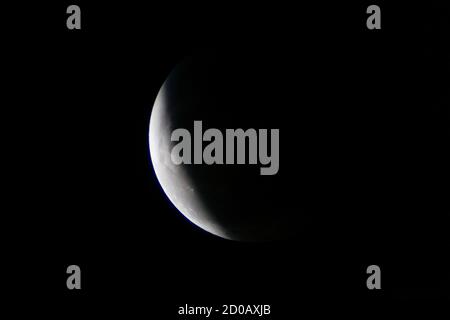 Phases of lunar eclipse Stock Photo