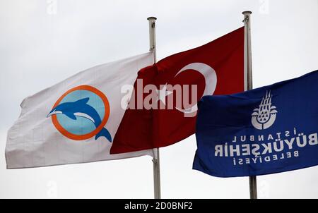 Turkey Istanbul Kabatas Ferry Terminal And Dolmabahce Mosque Stock Photo Alamy