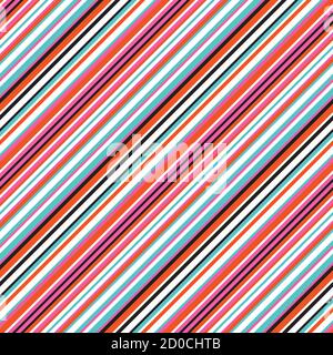 Seamless pattern with oblique colored lines Stock Vector