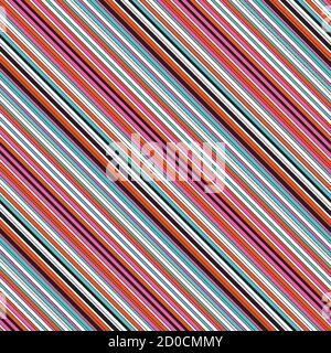 Seamless pattern with oblique colored lines Stock Vector