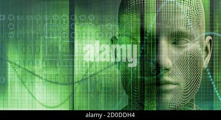 Machine Learning System and Self Awareness Design Stock Photo - Alamy