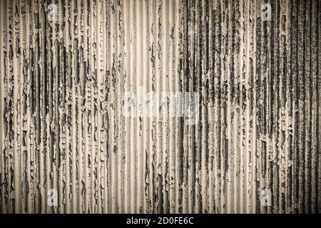 old roofing iron which the surface is flaking and damaged Stock Photo