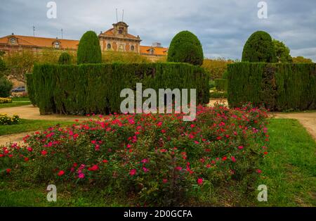 BARCELONA, CATALONIA, SPAIN - OCTOBER 10, 2016: Palau del Parlament de Catalunya, Parc de la Ciutadella, Barcelona, Catalonia, Spain Stock Photo