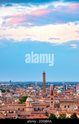 Aerial cityscape view of Bologna in Italy Stock Photo - Alamy