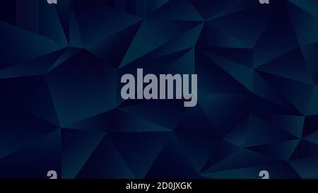 background triangle geomatric blue shade Stock Vector