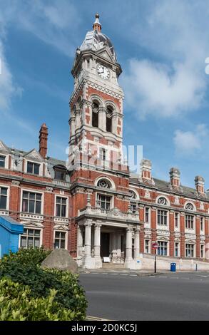 Eastbourne Town Hall clock, East Sussex, England, UK Stock Photo - Alamy