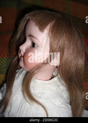 Armand Marseille 390 Bisque Doll Stock Photo