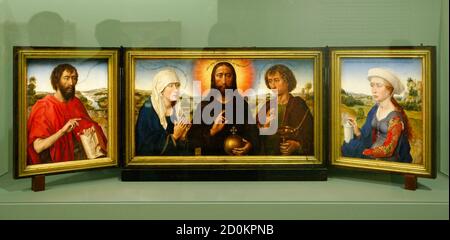 Rogier Van Der Weyden Braque Family Triptych Detail Stock Photo - Alamy