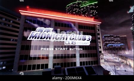 Midnight Club 3 DUB Edition - Sony Playstation 2 PS2 - Editorial use only Stock Photo