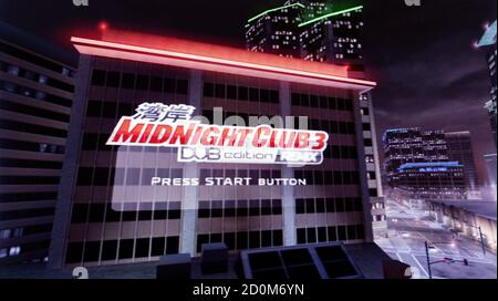 Midnight Club 3 DUB Edition Remix - Sony Playstation 2 PS2 - Editorial use only Stock Photo
