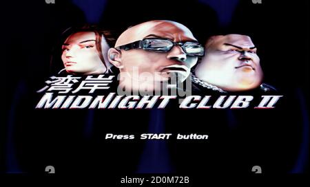 Midnight Club II - Sony Playstation 2 PS2 - Editorial use only Stock Photo