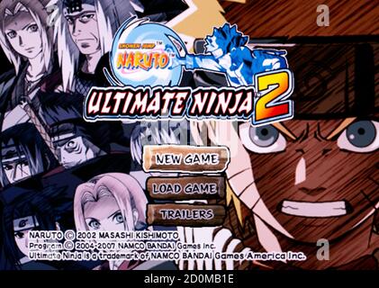 Naruto Ultimate Ninja (PlayStation 2, 2002) PS2 Black Label