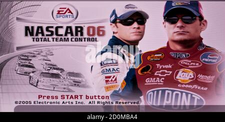 Nascar 06 - Sony Playstation 2 PS2 - Editorial use only Stock Photo