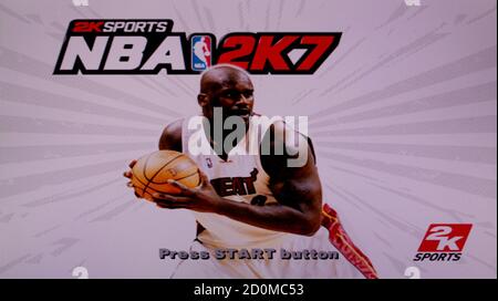 NBA 2K7 - Sony Playstation 2 PS2 - Editorial use only Stock Photo