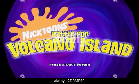 Nicktoons - Battle for Volcano Island - Sony Playstation 2 PS2 - Editorial use only Stock Photo