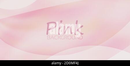 Abstract transparent pale pink background with gradient. Minimal vector graphic wallpaper Stock Vector