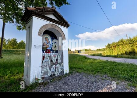 The Madonnina del Borghetto in Brescello was used for the shooting of the film 'Don Camillo monsignore... ma non troppo'. Italy. Stock Photo