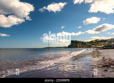 Teignmouth Beach, Devon, UK Stock Photo