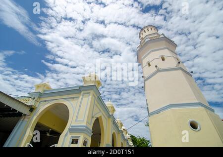 Georgetown, Penang/Malaysia - Feb 14 2020: Beautiful Malay Mosque in Acheh Street, Stock Photo
